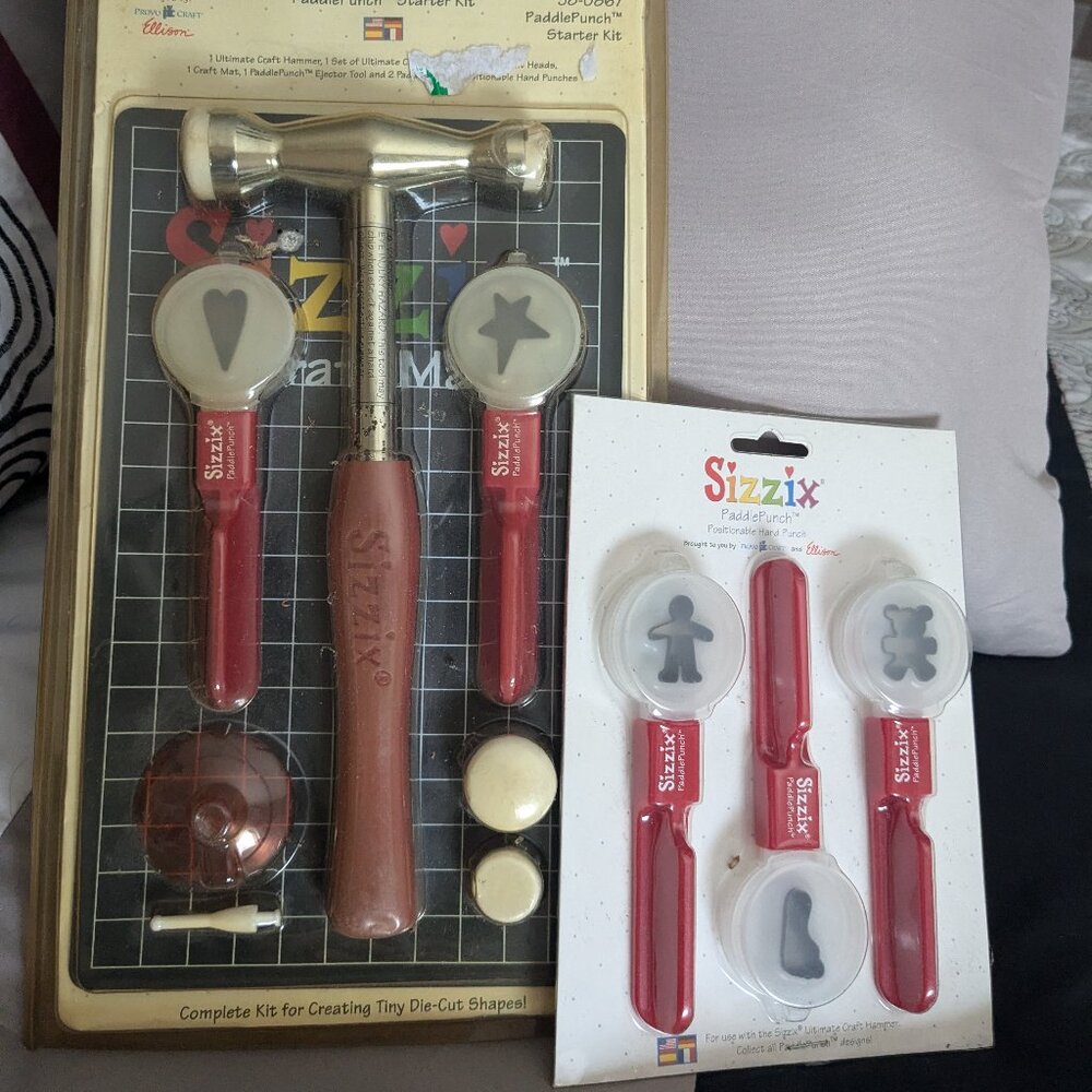 Sizzix Paddle Punch Starter Kit with 3 extra punches